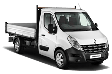 Car Hire Stalybridge - White 3.5 Tonne Folkestone Tipper Transit - Van hire Stalybridge